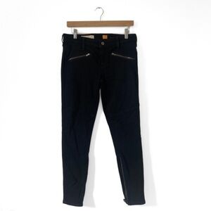 Pilcro and the Letterpress Black Serif Mid-Rise Slim Leg Denim Pants Size 28